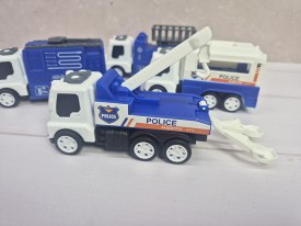 Set 4 camiones policia
